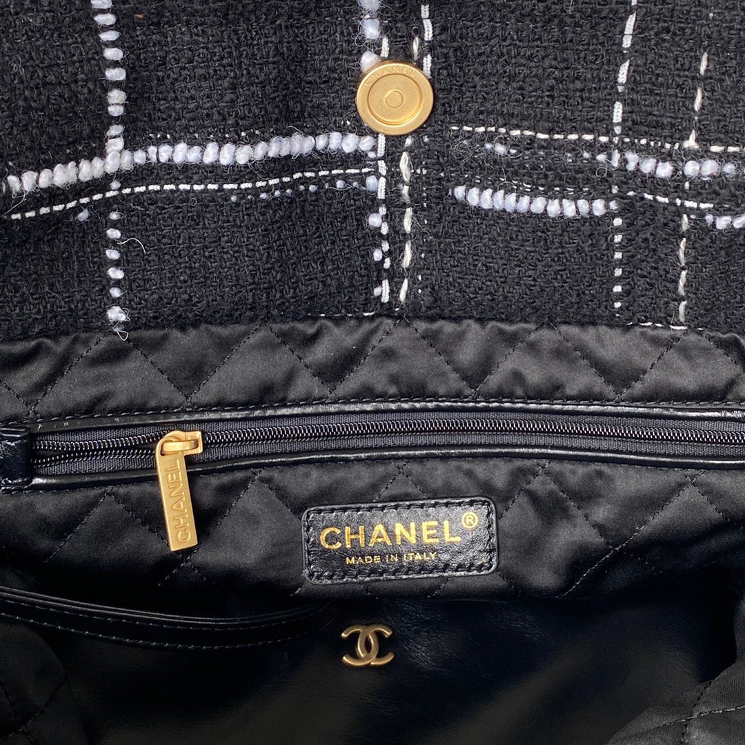 CHL -  22 Handbag Gold Hardware Black For Women Handbags, Shoulder Bags 18.3in/47LO AS3262 B08553 NJ058