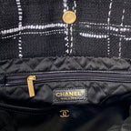 CHL -  22 Handbag Gold Hardware Black For Women Handbags, Shoulder Bags 18.3in/47LO AS3262 B08553 NJ058