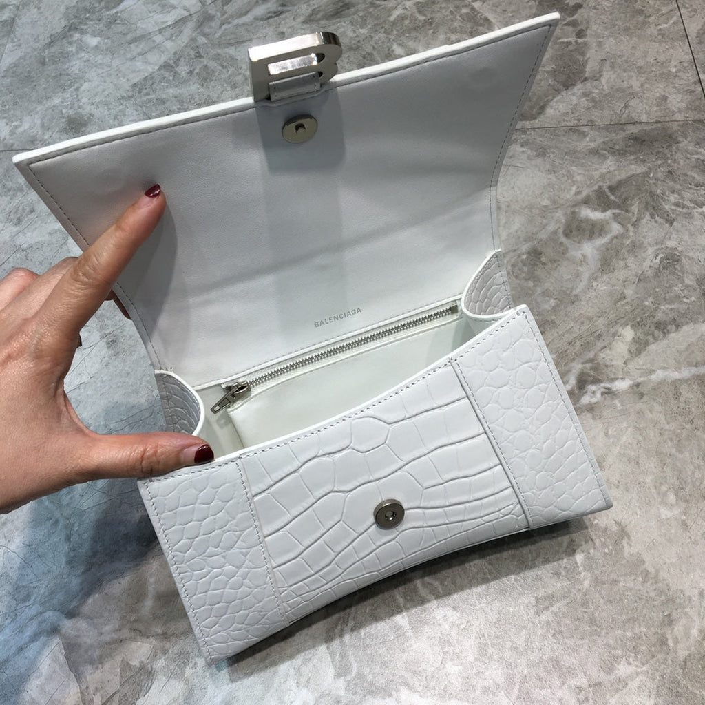 BLN-Ciaga Hourglass Small Handbag In White, For Women,  Bags 9in/23LO 5935461LR6Y9016