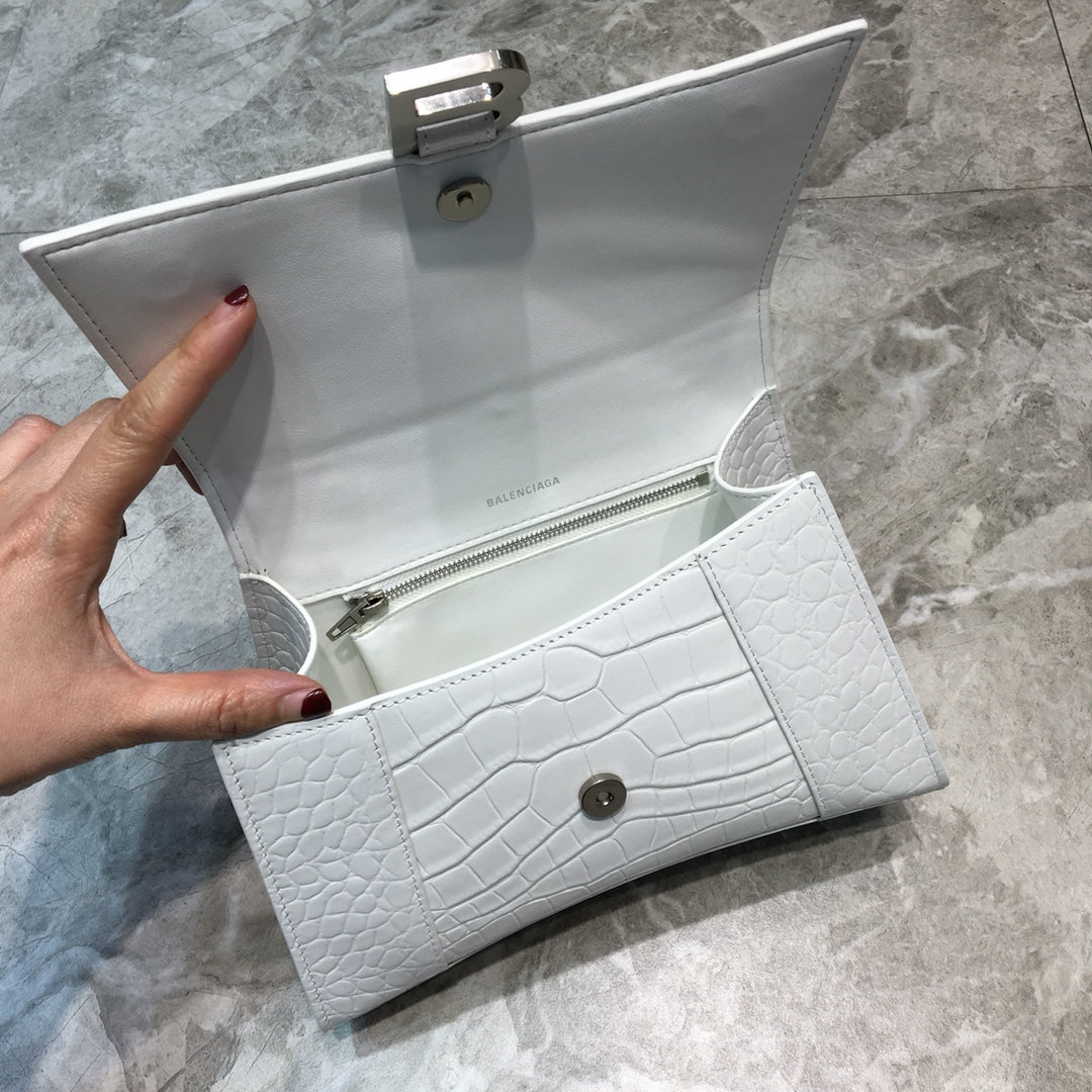BLN-Ciaga Hourglass Small Handbag In White, For Women,  Bags 9in/23LO 5935461LR6Y9016