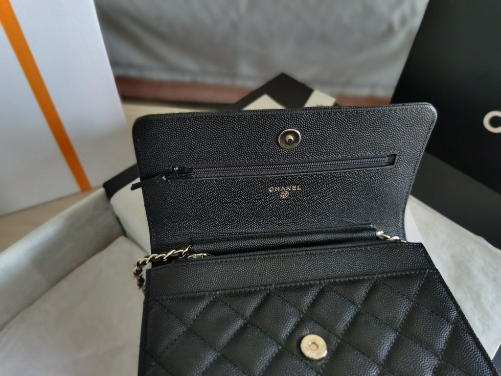 CHL - Mini Flap Bag Black For Women 7.2in/18.5LO