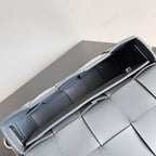 BV Two-In-One Cassette Bag 26cm Grey Leather