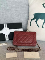 CC Classic WOC 19cm Burgundy Caviar Leather