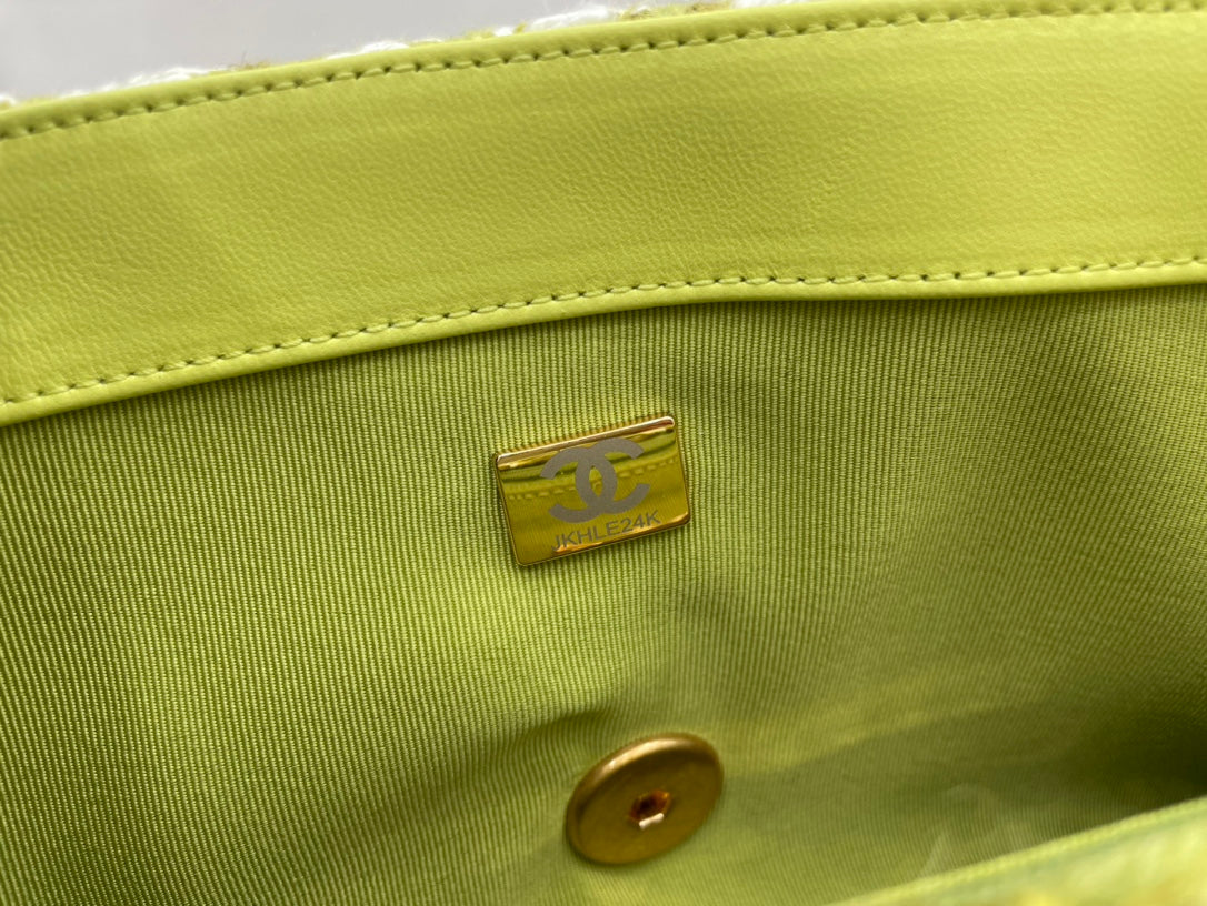 CHL -  19 Large Handbag Gold Hardware Green For Women Handbags, Shoulder Bags 11.8in/30LO