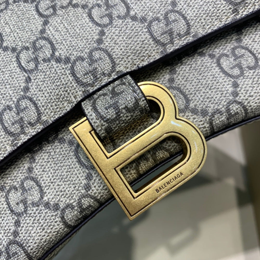 BLN-Ciaga Hourglass Small Handbag In Beige, For Women,  Bags 9in/23LO