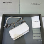 BLN-Ciaga Gossip Small On Chain Shoulder Bag White, For Women,  Bags 7.4in/19LO