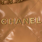 CHL -  22 Handbag Gold Hardware Shiny Camel For Women Handbags, Shoulder Bags 16.5in/38LO AS3261 B08037 NB356