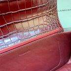 BLN-Ciaga Gossip Small Shoulder Bag Dark Red, For Women,  Bags 9.1in/23LO