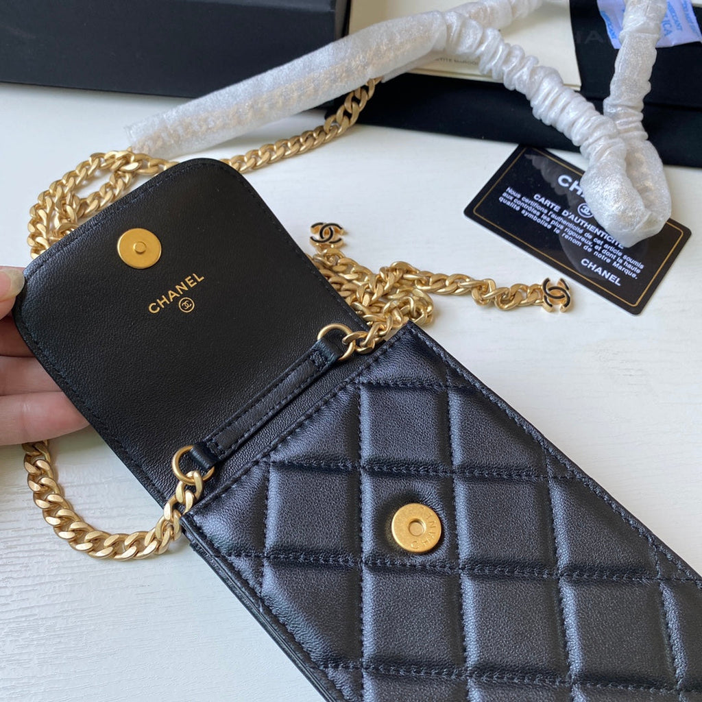 CHL - Phone Holder Black Bag For Women 15LO/6in