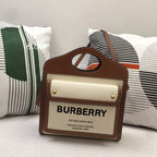 B-Berry - BB  Mini Two-tone Canvas And Pocket Bag Brown For Women, Bags 10.4in/26.5LO 80393611