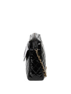 CHNL -  Black Patent Shoulder Bag.