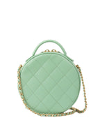 CHNL -  Green Round Vanity Bag.