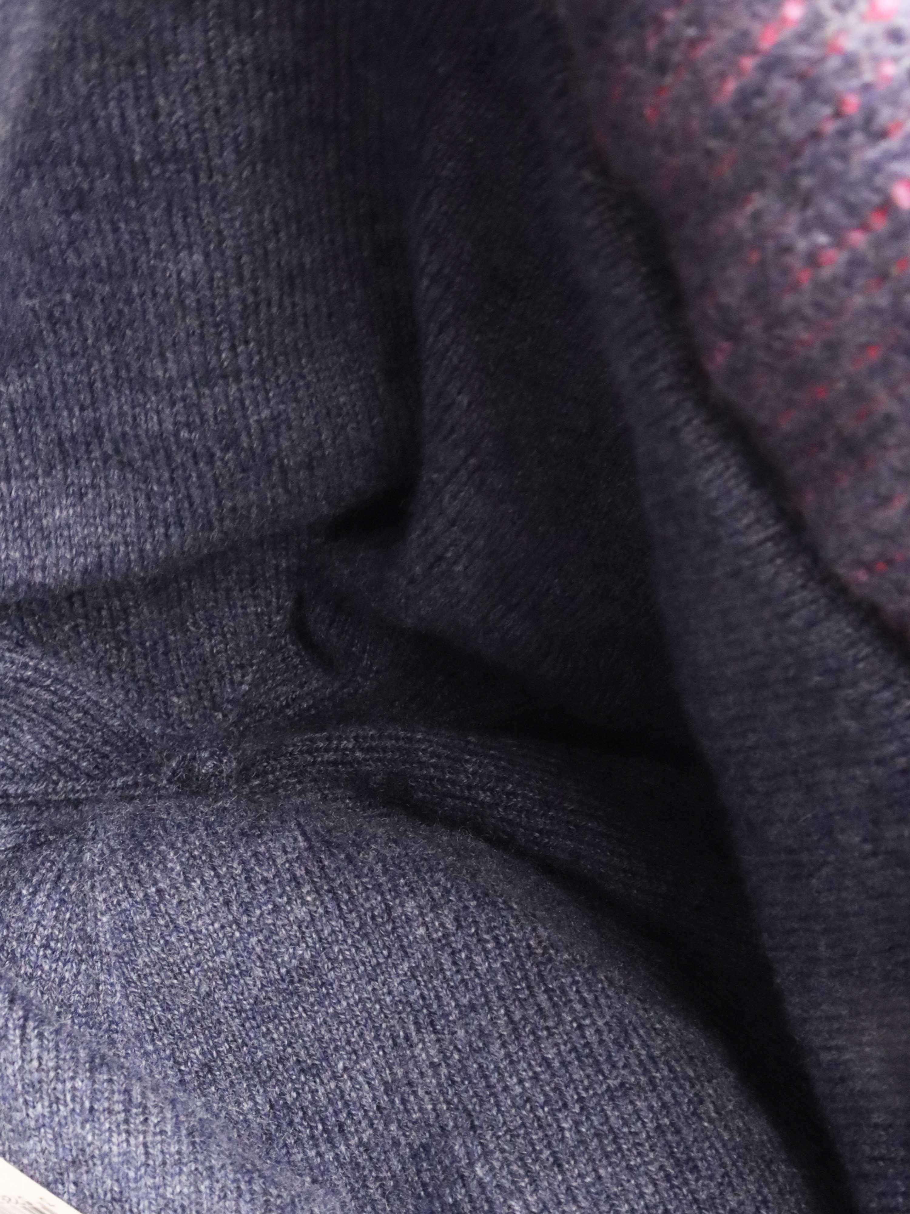 CHNL -  Navy and Fuchsia Beanie.