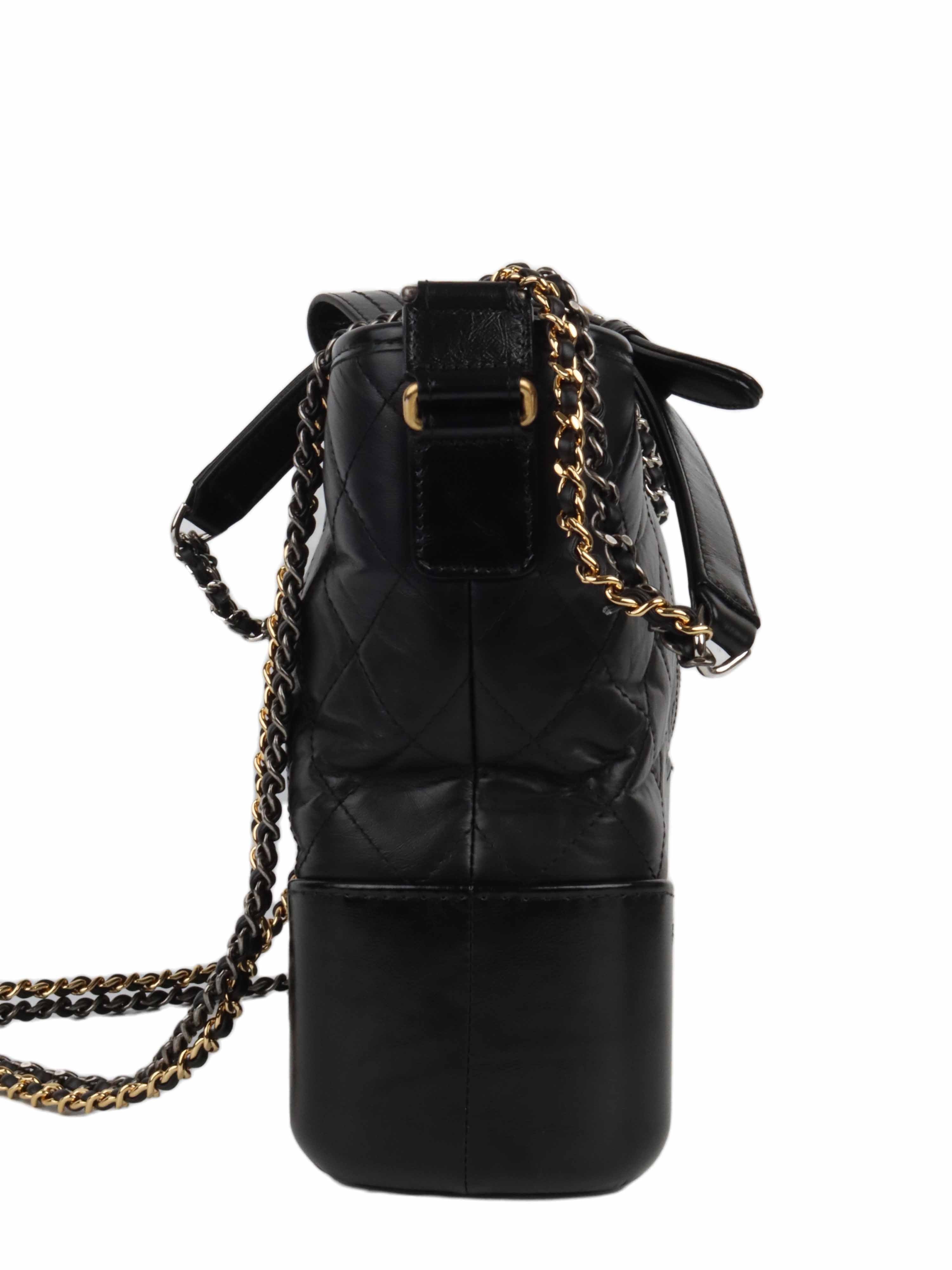 CHNL -  Large Black Gabrielle Bag.