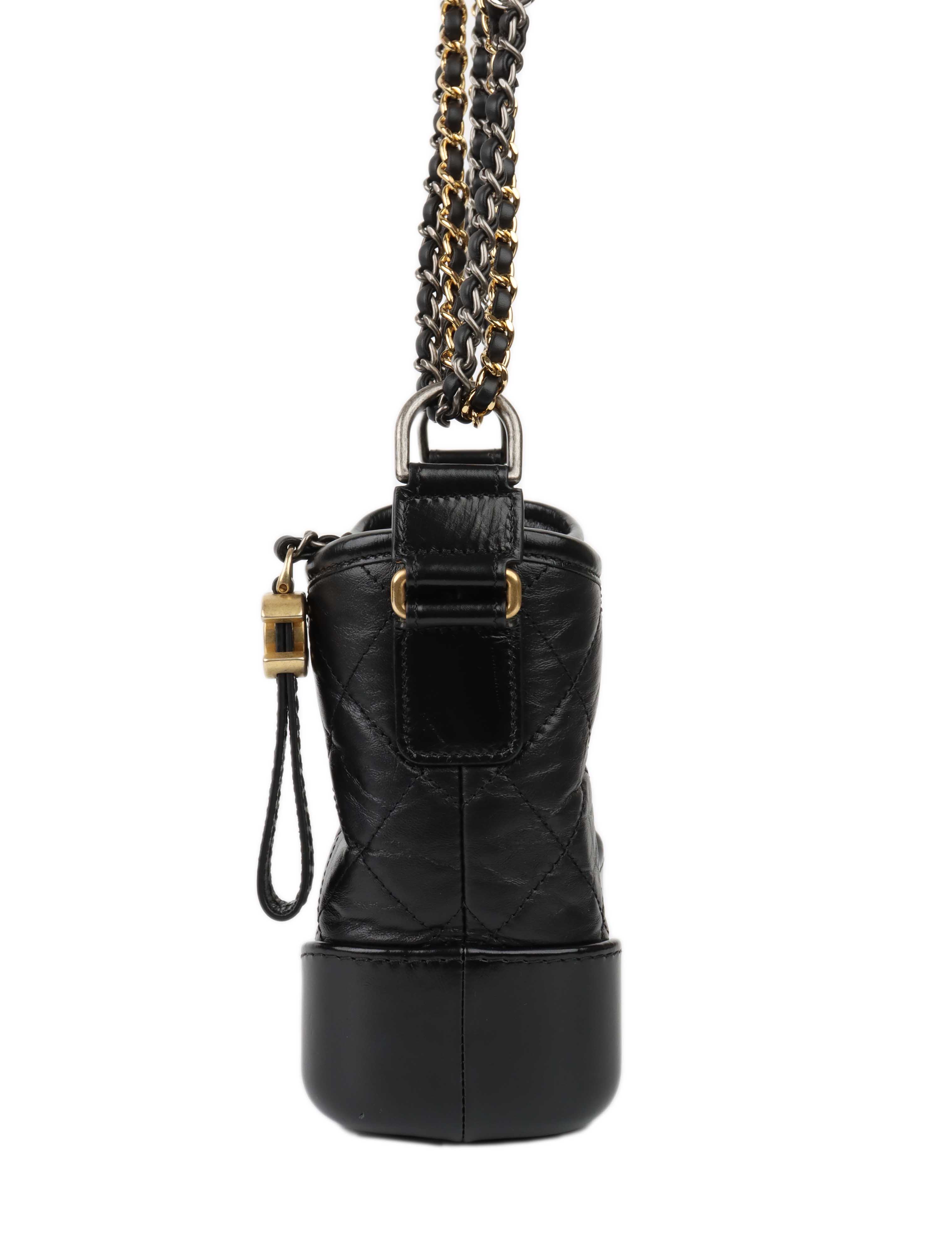 CHNL -  Small Black Gabrielle Shoulder Bag.