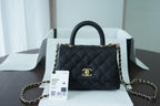 CHL -  Classic Mini Flapbag Top Handle Black For Women 7.5in/19LO