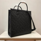 B-Berry - BB  Monogram Recycled Polyester Jacquard Tote Black For Women, Bags 14.8in/37.5LO