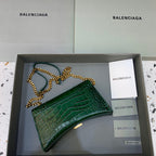 BLN-Ciaga Hourglass Wallet On Chain in Dark Green, For Women,  Bags 9in/23LO