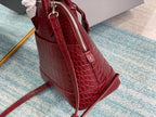 BLN-Ciaga Ville XXS Handbag In Dark Red, For Women,  Bags 8.6in/22LO