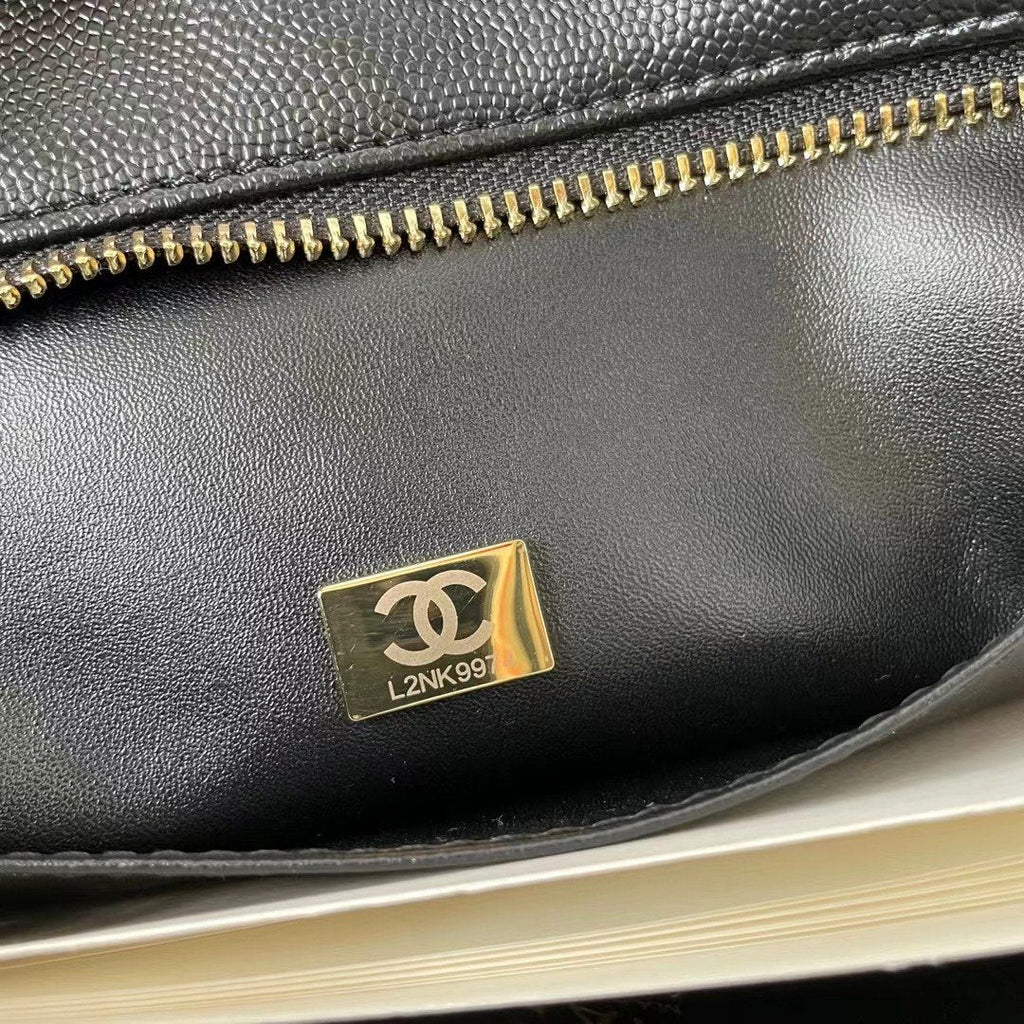 CHL - Medallion Tote Shoulder Black Bag For Women 29LO/11.4in