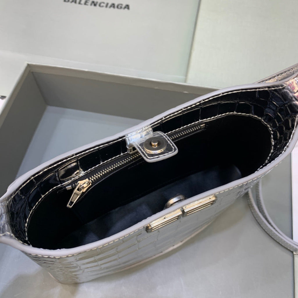BLN-Ciaga XX Small Hobo Bag In SilLUSSO OFFICIAL - , For Women,  Bags 7.8in/20LO 6955892109E8110