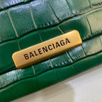 BLN-Ciaga Triplet Small Bag Crocodile Embossed Green, For Women,  Bags 8.3in/21LO
