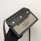 B-Berry - BB  Mini Horseferry Print Title Bag With Pocket Detail Black For Women, Bags 7.5in/19LO 80428521