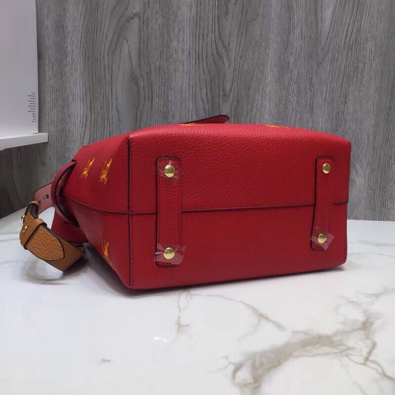 B-Berry - BB  The Small Equestrian Knight Top Handle Belt Bag Red For Women, Bags 14in/36LO