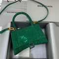 BLN-Ciaga Hourglass Small Handbag In Green, For Women,  Bags 9in/23LO