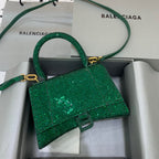 BLN-Ciaga Hourglass Small Handbag In Green, For Women,  Bags 9in/23LO