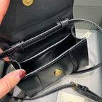 BLN-Ciaga Hourglass Mini Handbag In Black, For Women,  Bags 4.7in/12LO