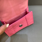 BLN-Ciaga Hourglass Mini Handbag With Chain In Pink, For Women,  Bags 4.7in/12LO
