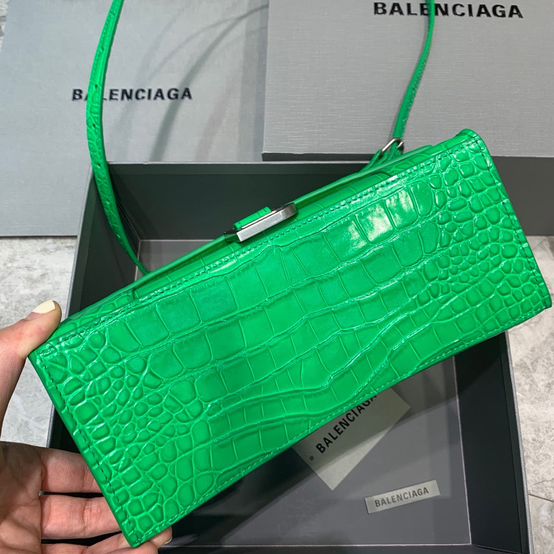 BLN-Ciaga Hourglass Small Handbag In Green, For Women,  Bags 9in/23LO