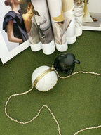 CHL -  Ball Bag White and Gold Chain Bag For Women 23.5LO/9.25in