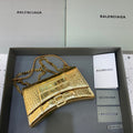 BLN-Ciaga Hourglass Wallet On Chain in Gold, For Women,  Bags 9in/23LO