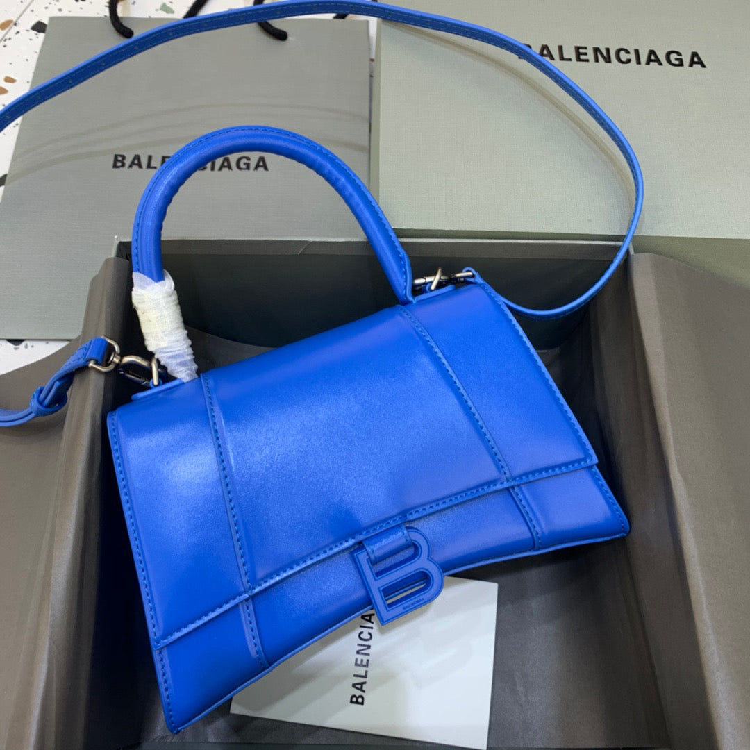 BLN-Ciaga Hourglass Small Handbag In Dark Blue, For Women,  Bags 9in/23LO