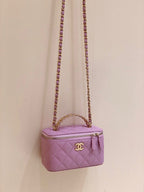 CHL - Small Vanity Case Purple For Women 6.7in/17LO AS3171