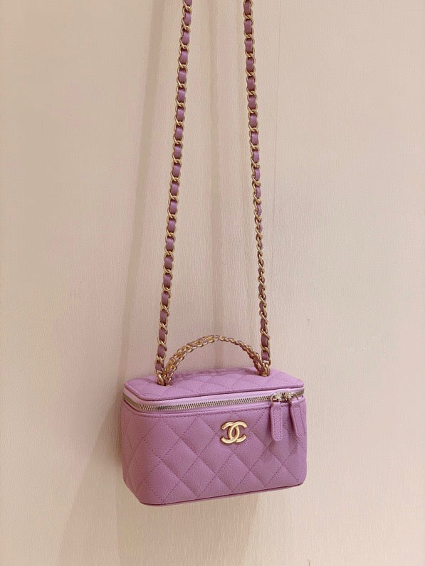 CHL - Small Vanity Case Purple For Women 6.7in/17LO AS3171