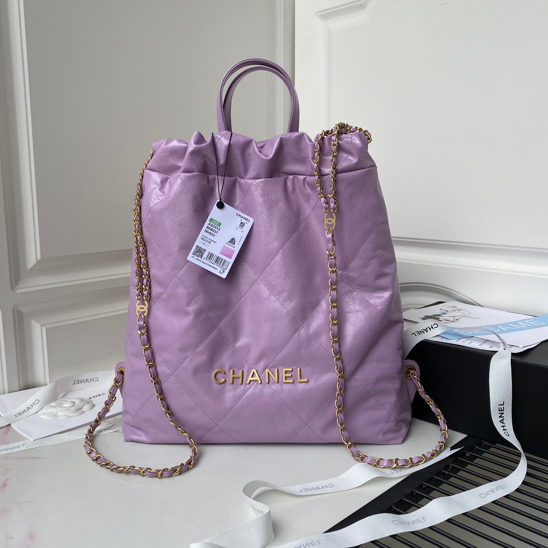CHL -  Backpack Purple Shiny Large Bag For Women 51LO/20in
