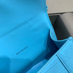 BLN-Ciaga Hourglass XS Handbag In Blue, For Women,  Bags 7.4in/19LO 5928331LR6Y4624
