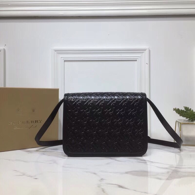 B-Berry - BB  Small TB Crossbody Bag Quilted Monogram Black For Women, Bags 8.3in/21LO