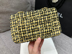 CHL - Mini Yellow Tweed Flap Bag For Women 20LO/7.5in