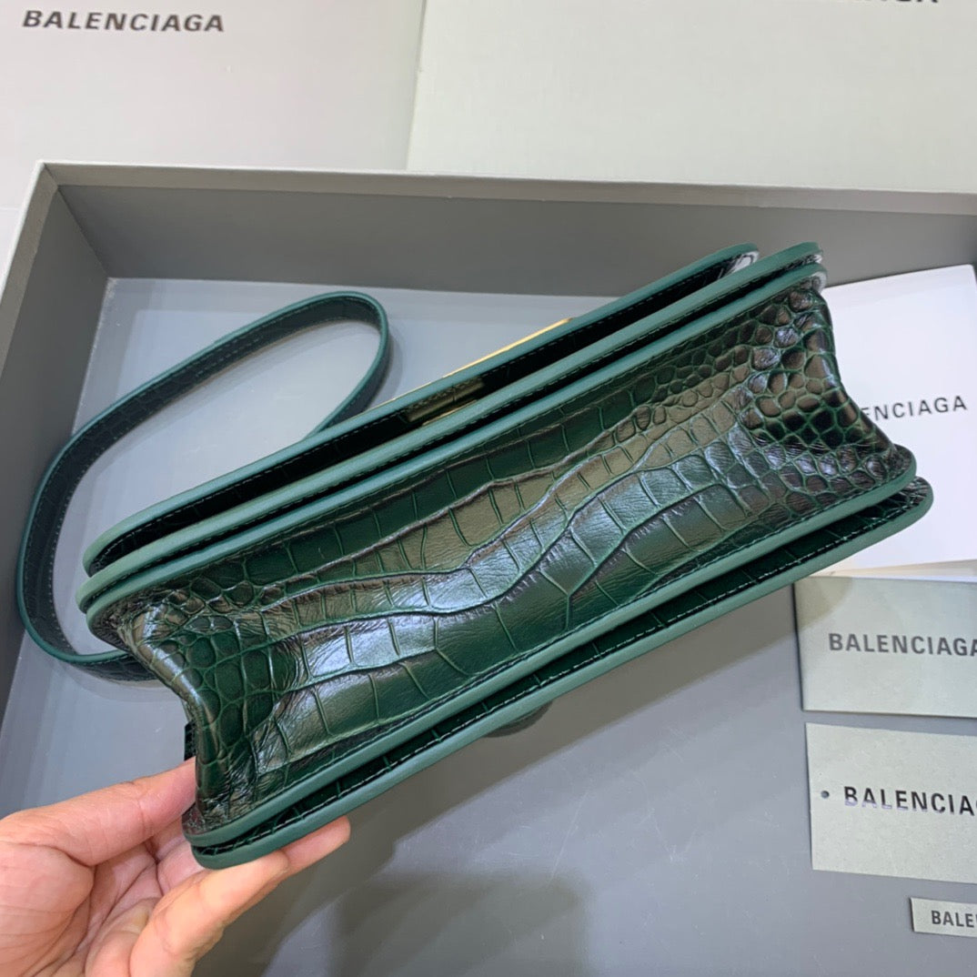 BLN-Ciaga Gossip Small Shoulder Bag Dark Green, For Women,  Bags 9.1in/23LO