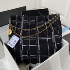 CHL -  22 Handbag Gold Hardware Black For Women Handbags, Shoulder Bags 18.3in/47LO AS3262 B08553 NJ058