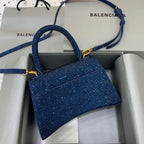 BLN-Ciaga Hourglass Small Handbag In Dark Blue, For Women,  Bags 9in/23LO