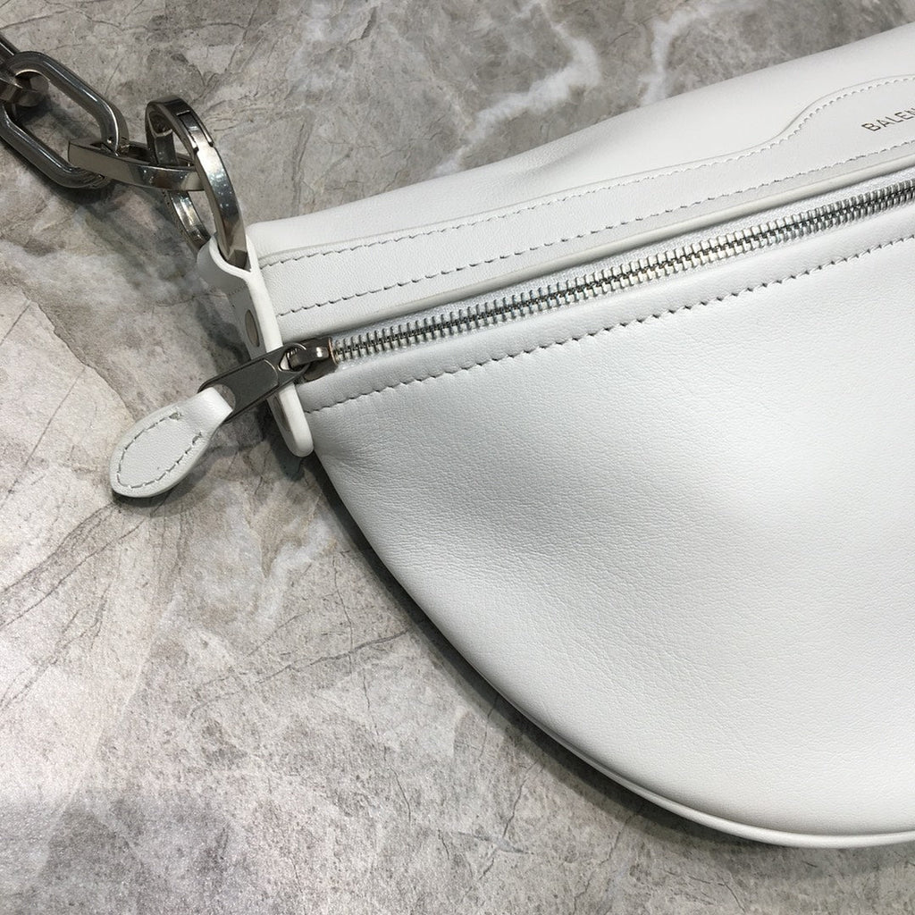 BLN-Ciaga Souvenir XXS Belt Bag In White, For Women,  Bags 11.8in/30LO