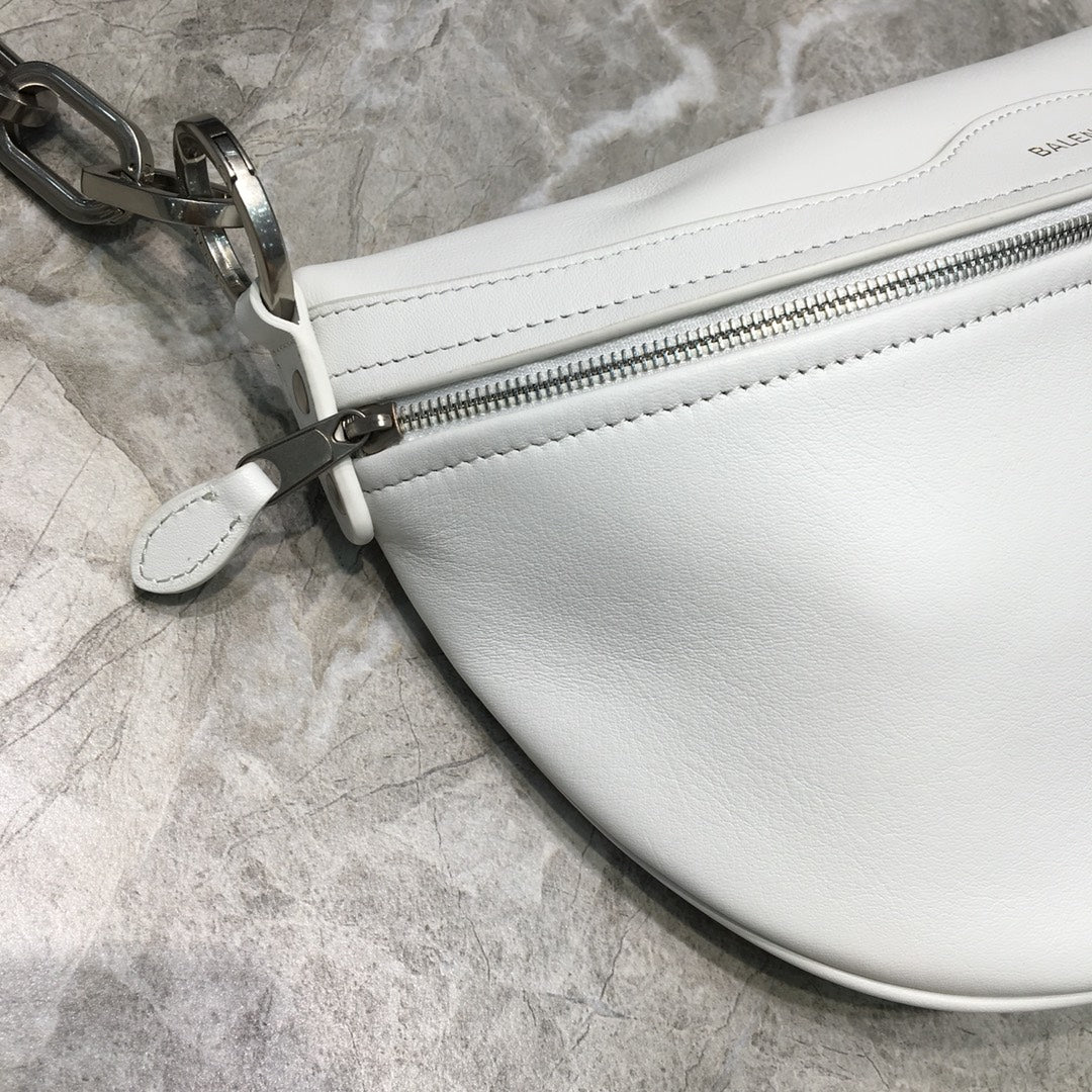 BLN-Ciaga Souvenir XXS Belt Bag In White, For Women,  Bags 11.8in/30LO