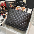 CHL - Medallion Tote Gold Hardware Caviar Black For Women Handbags, Shoulder Bags 15.6in/32LO