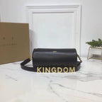 B-Berry - BB  The Kingdom Motif Barrel Bag In Black For Women, Bags 8.3in/21LO