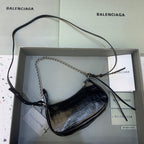 BLN-Ciaga Le Cagole Mini Bag With Chain Black, For Women,  Bags 8.2in/21LO 69581423EJY1000